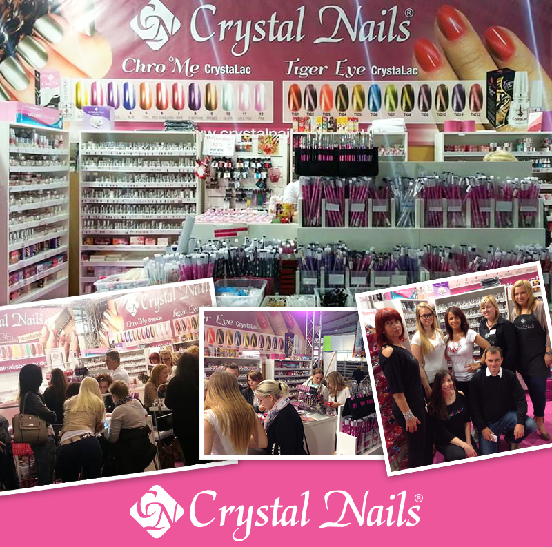 Cosmetica Stuttgart: hatalmas Crystal Nails stand Németország egyik legnagyobb szépségipari kiállításán