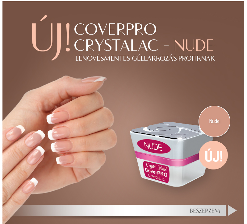 ÚJ! CoverPRO CrystaLAc - Nude