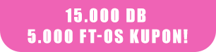 15000 db 5000 Ft-os kupon