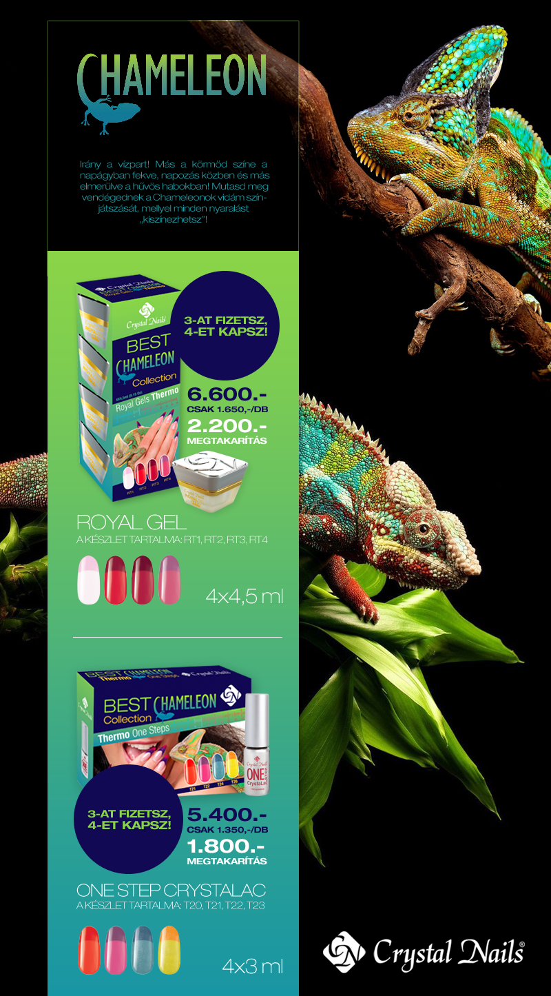 Új érkezések! Best Chameleon készletek – Royal Gel és ONE STEP CrystaLac