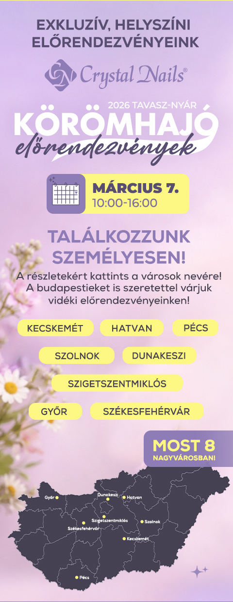 Körömhajó 2026 tavasz-nyár helyszínek